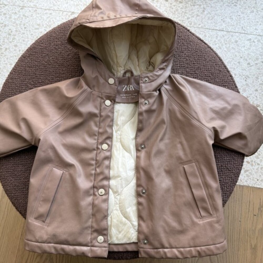 Dusty Rose Insulated Toddler Zara Raincoat - 18-24 months
